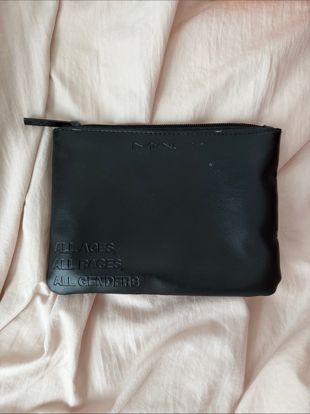 MAC Cosmetics Black Zippered Makeup Pouch